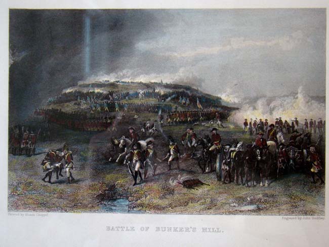 The Battle of Bunker's Hill published by Virtue & Yorston, New York, circa 1860